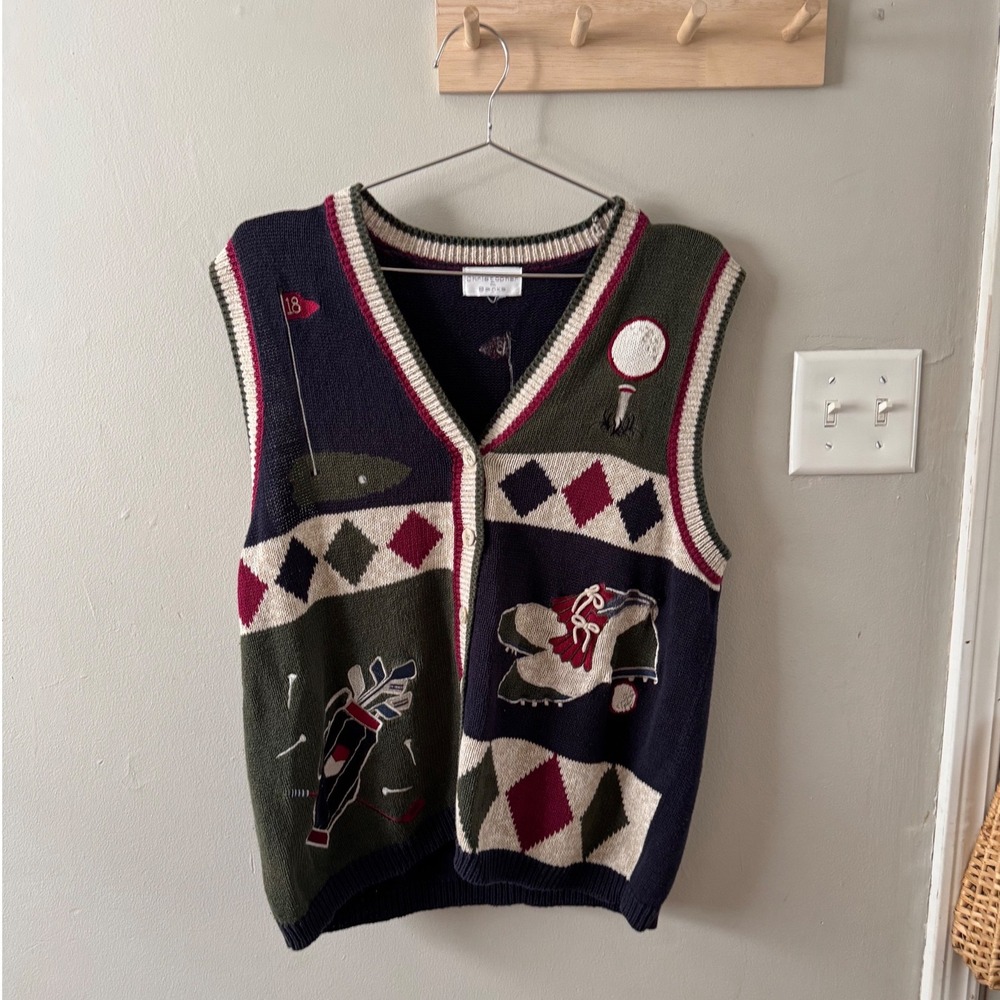 christopher & banks vtg golf sweater